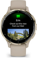Garmin Venu® 3S, Premium Fitness Smartwatch, 41mm, French Gray Body Battery™ Energy Monitoring, Sleep Coach, Built-In Sports Apps, Built-In Speaker & Mic, Workout Benefit & Recovery Time