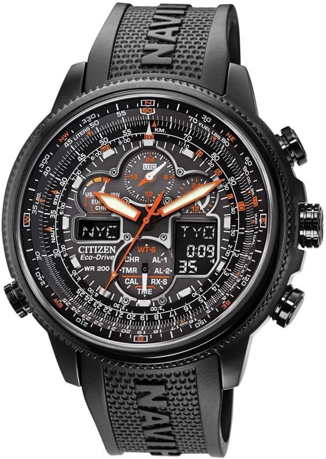 Citizen Men's Promaster Navihawk A-T Eco-Drive Pilot Watch, Atomic Timekeeping, Chronograph